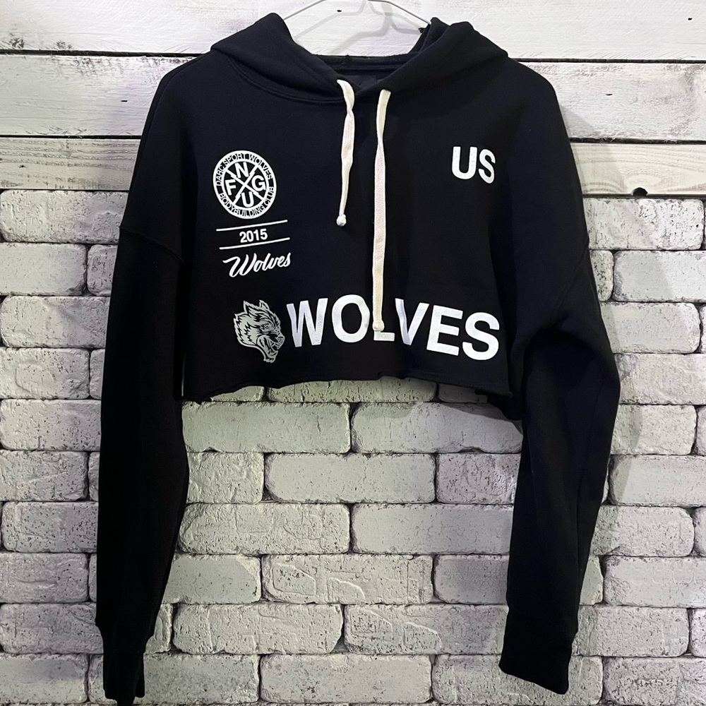 Darc Sport, SHE  127 of 500 cropped black hoodie, Size XS